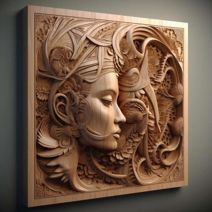 نموذج ثلاثي الأبعاد لآلة CNC 3D Art 